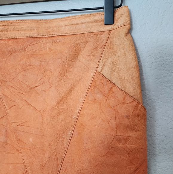 Vintage Winlet Leather Pencil Skirt - Picture 2 of 8